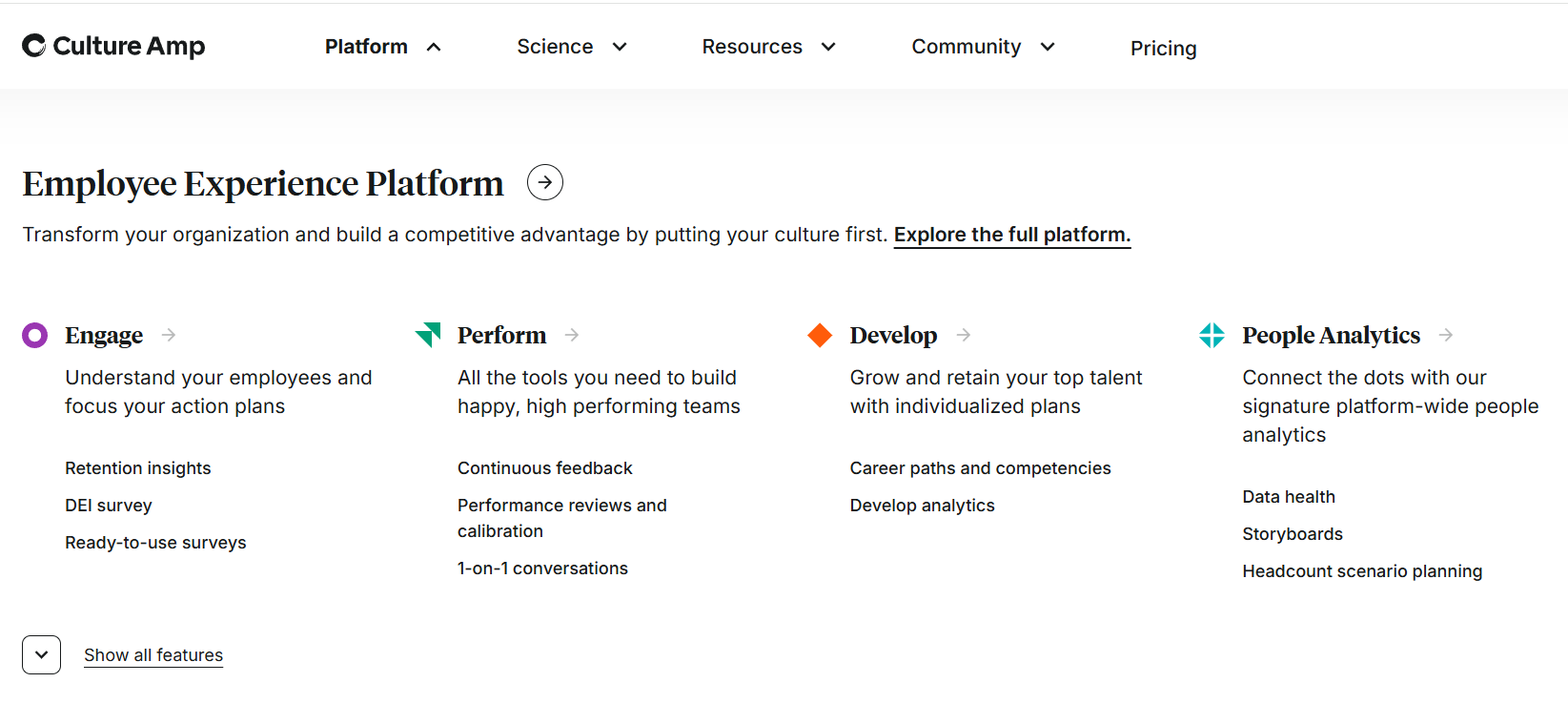 Print do site CultureAmp